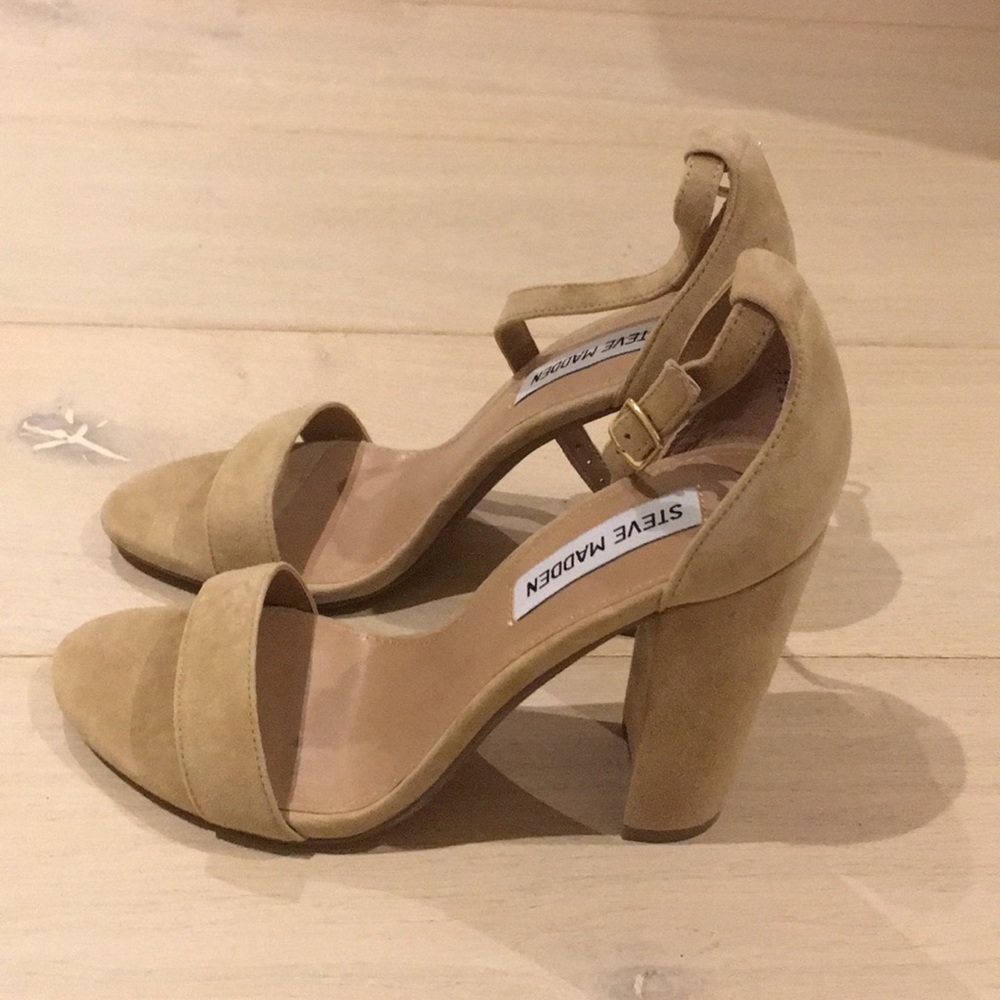 Steve Madden Carrson Sand Suede - Never Worn!